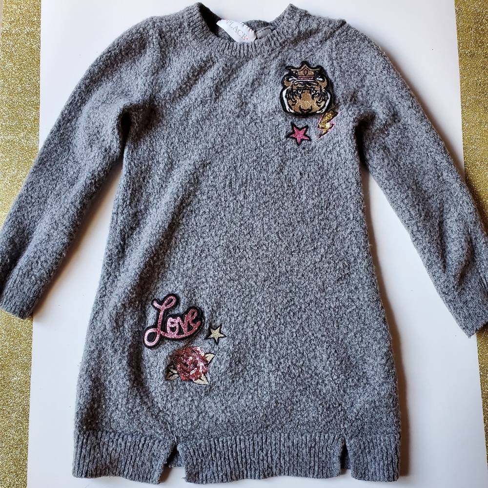 Kids Grey Sweater dress